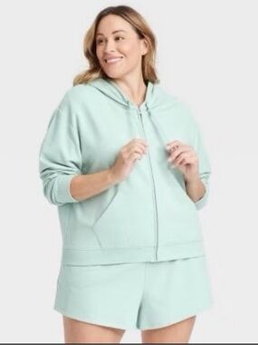 Auden Light Mint Zip Hoodie 1XL